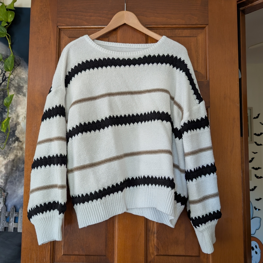 Striped Black and White Sweater